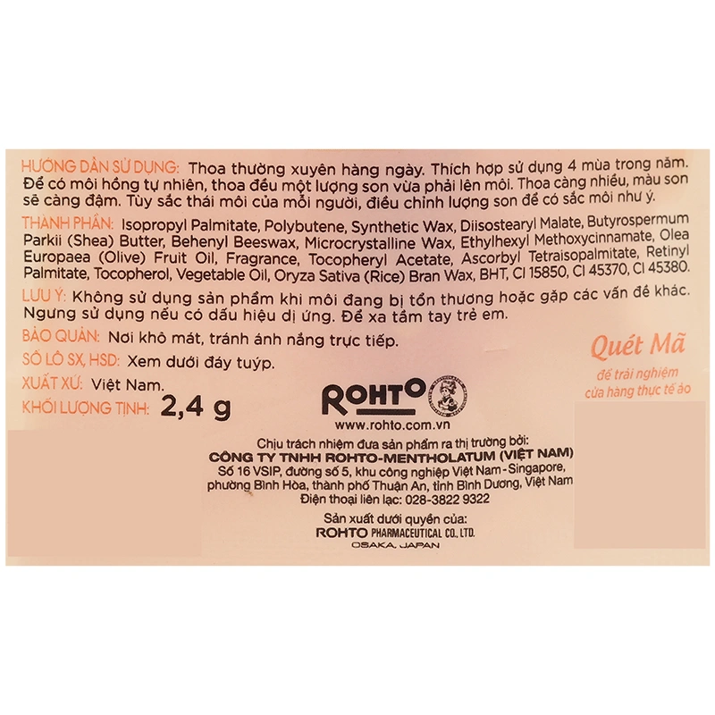 Son dưỡng môi Lipice Sheer Color Peach Tea dưỡng môi và hiệu chỉnh sắc môi thỏi 2,4g - 4